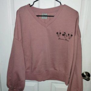 Minnie Mouse V-Neck Sweatshirt
